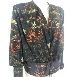 Zara silk bodysuit size M